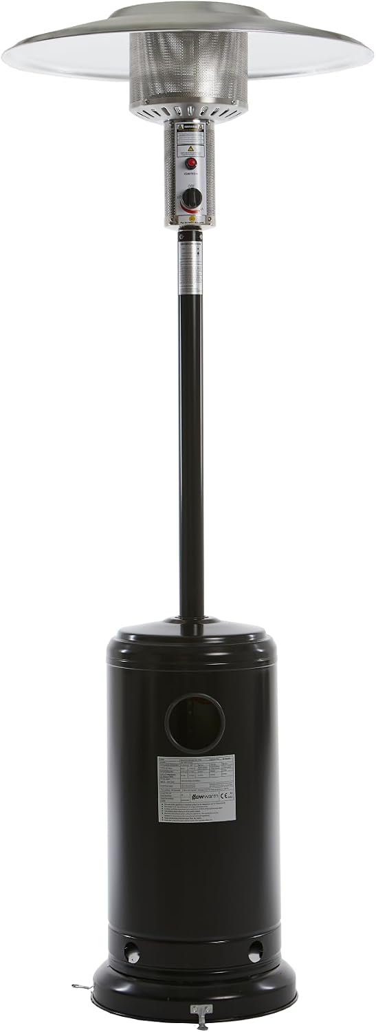 Umbrella Gas Patio Outdoor Heater - Heat Adjustable 13KW - Easy Ignition