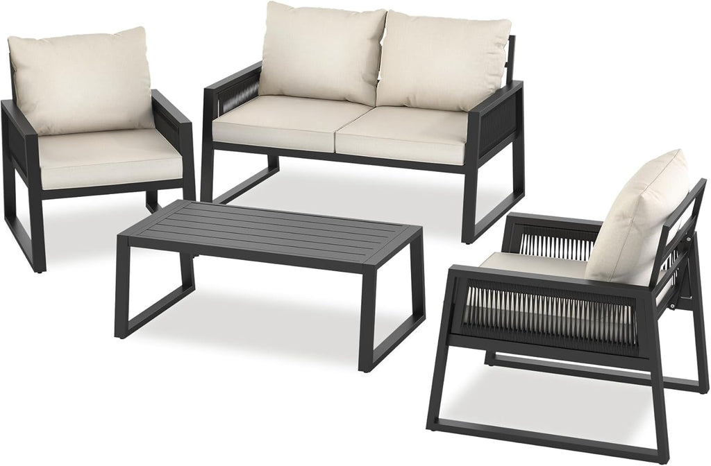 Garden Furniture Set in Modern Corded Design