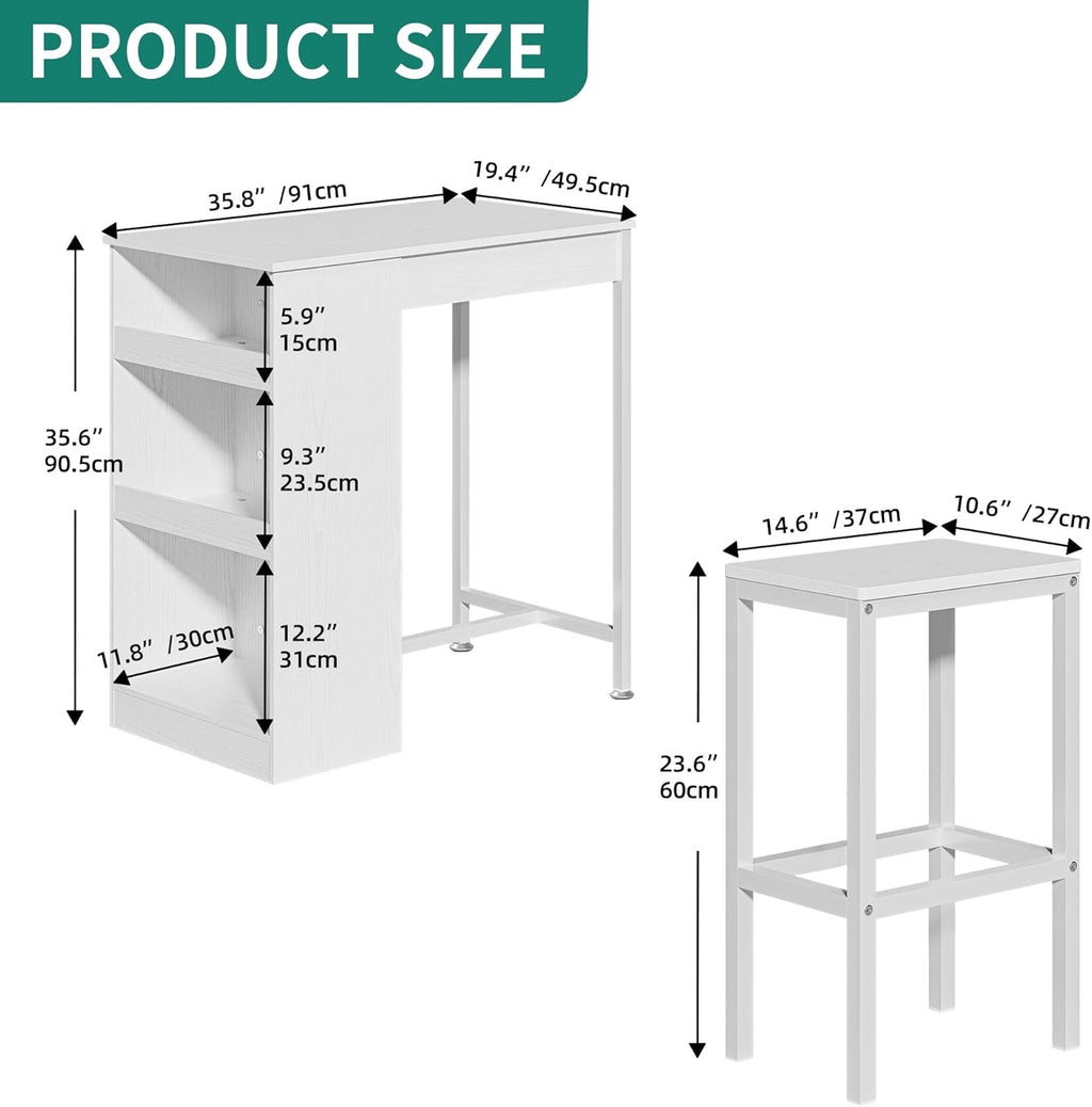 Table and Stools Set