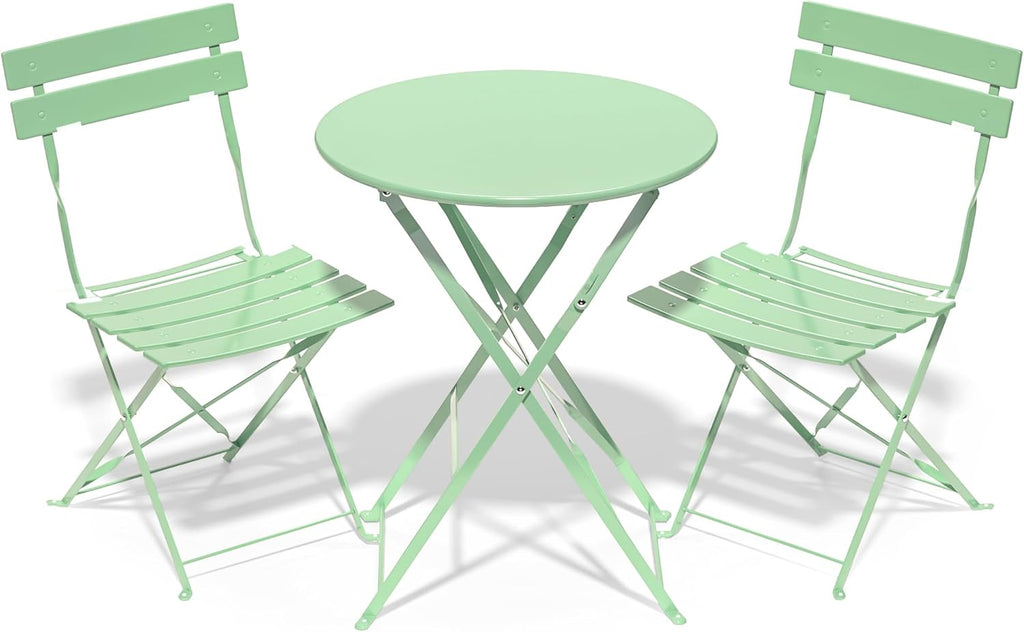 Folding Bistro Table and Chairs Set of 2