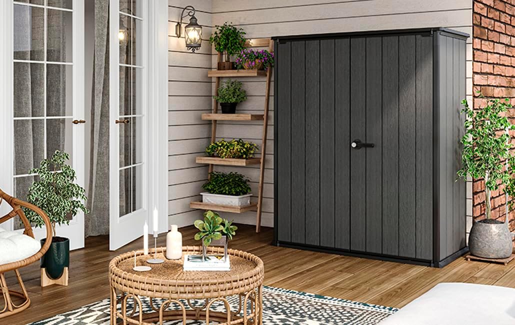 Garden Shed Alto 1400L Grey Storage Compartment Universal Shed