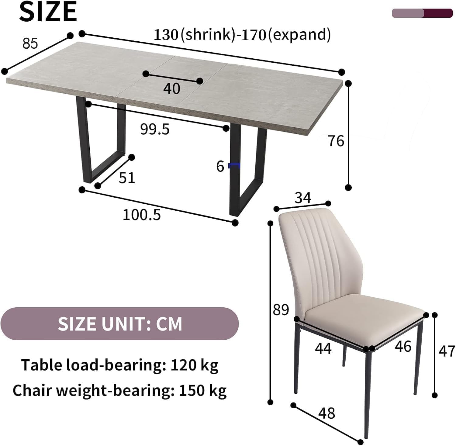 Dining Table 4-6 Seater