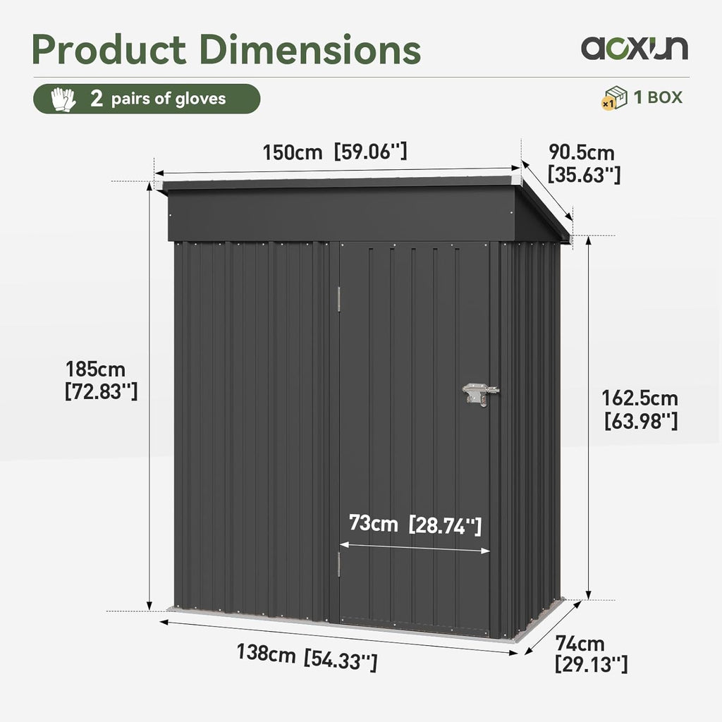 Outdoor Storage Shed with Base