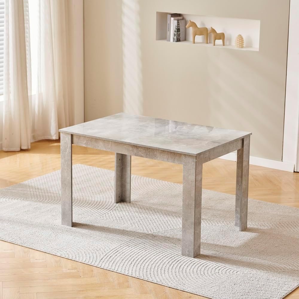 Grey Wood Dining Table and Chairs Set of 6