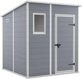 6 × 6ft Pent-Roof Garden Storage Shed