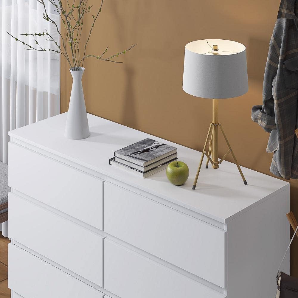 6 Drawer Chest of Drawers Matt White