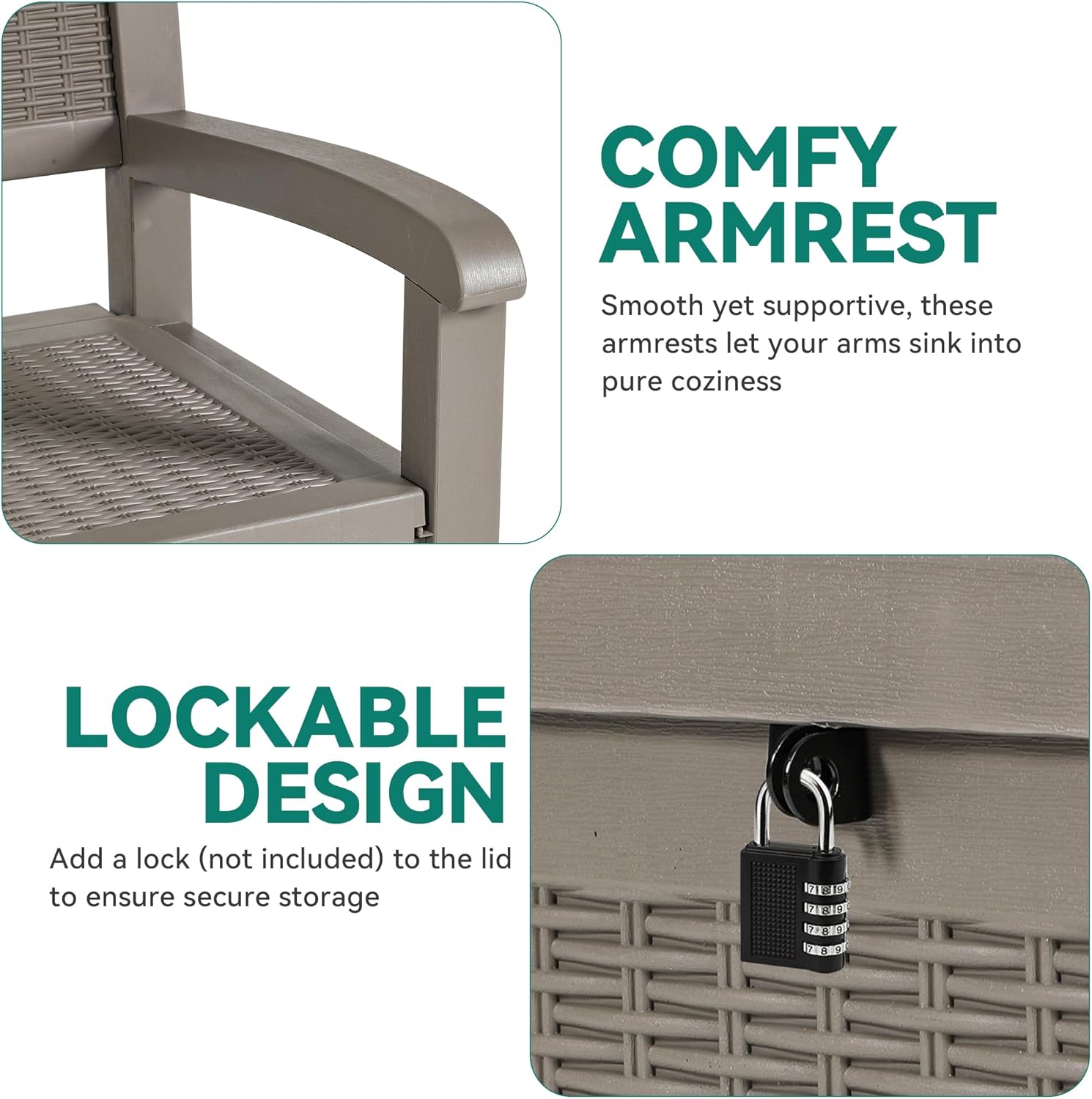 265L Storage Bench Deck Box