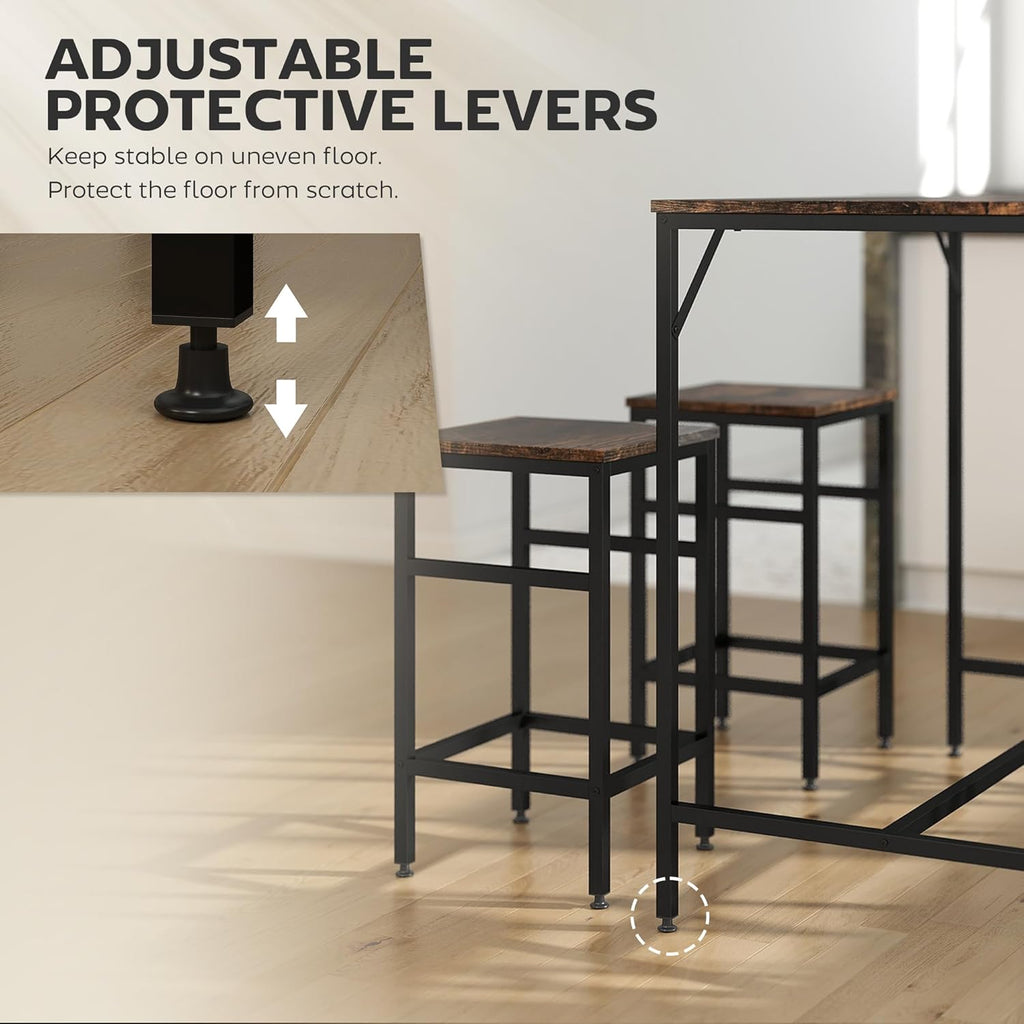 5-Piece Breakfast Bar Table and Stools Set