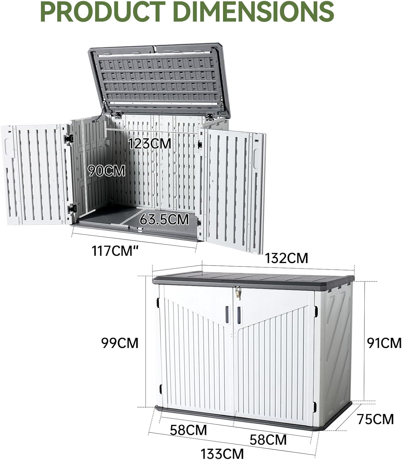 900L Resin Outdoor Storage Box