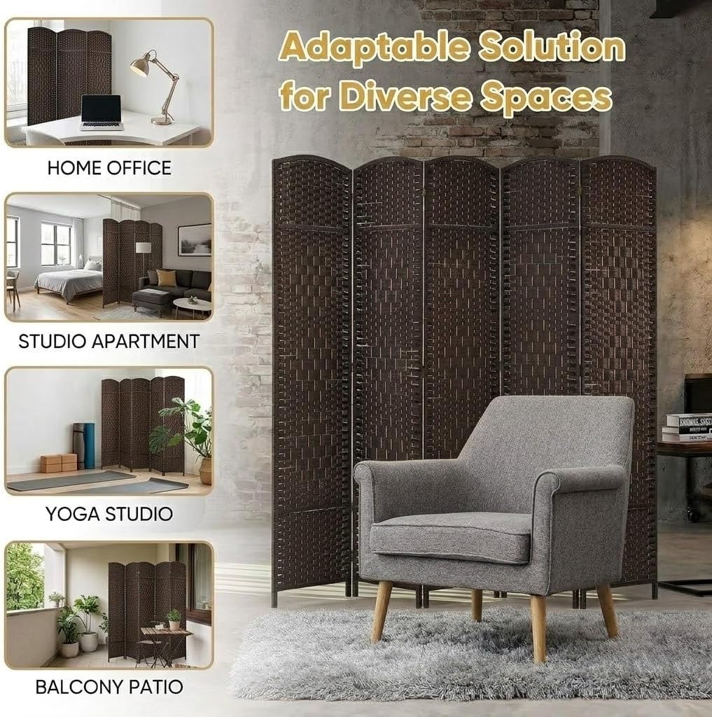 Folding Paravent 6 Panel Divider Screen
