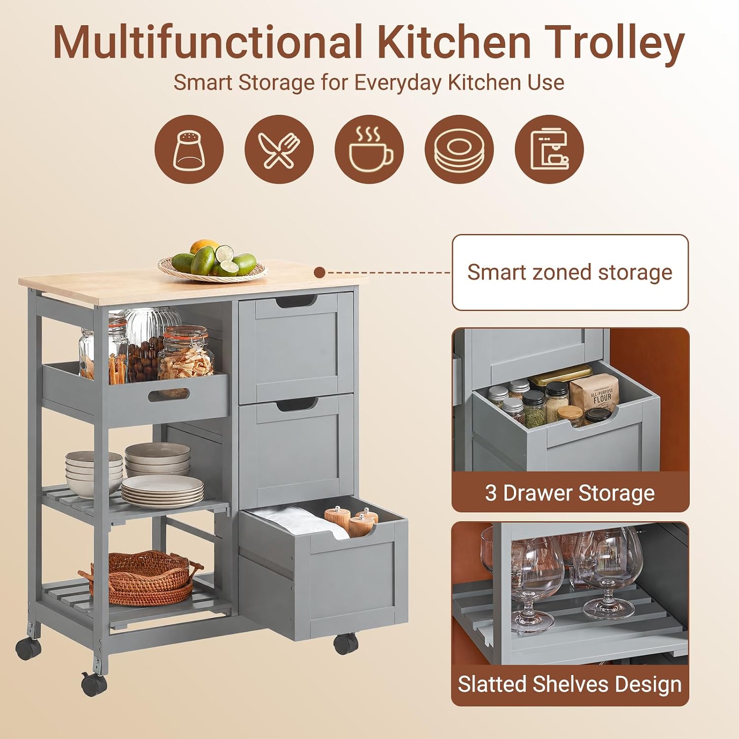 Kitchen Island on Wheels