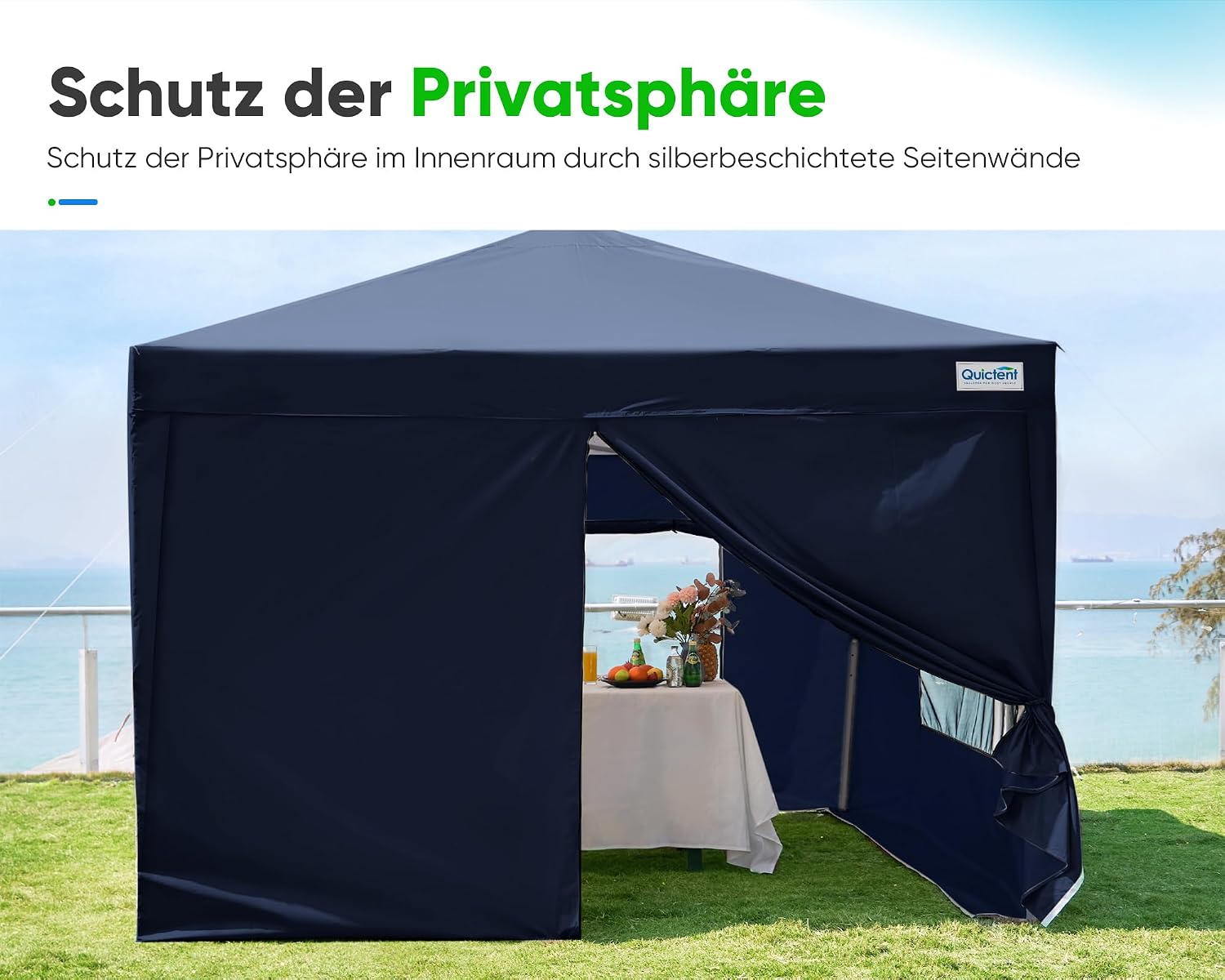 3m × 3m Pop-Up Gazebo with Mesh Window Sides