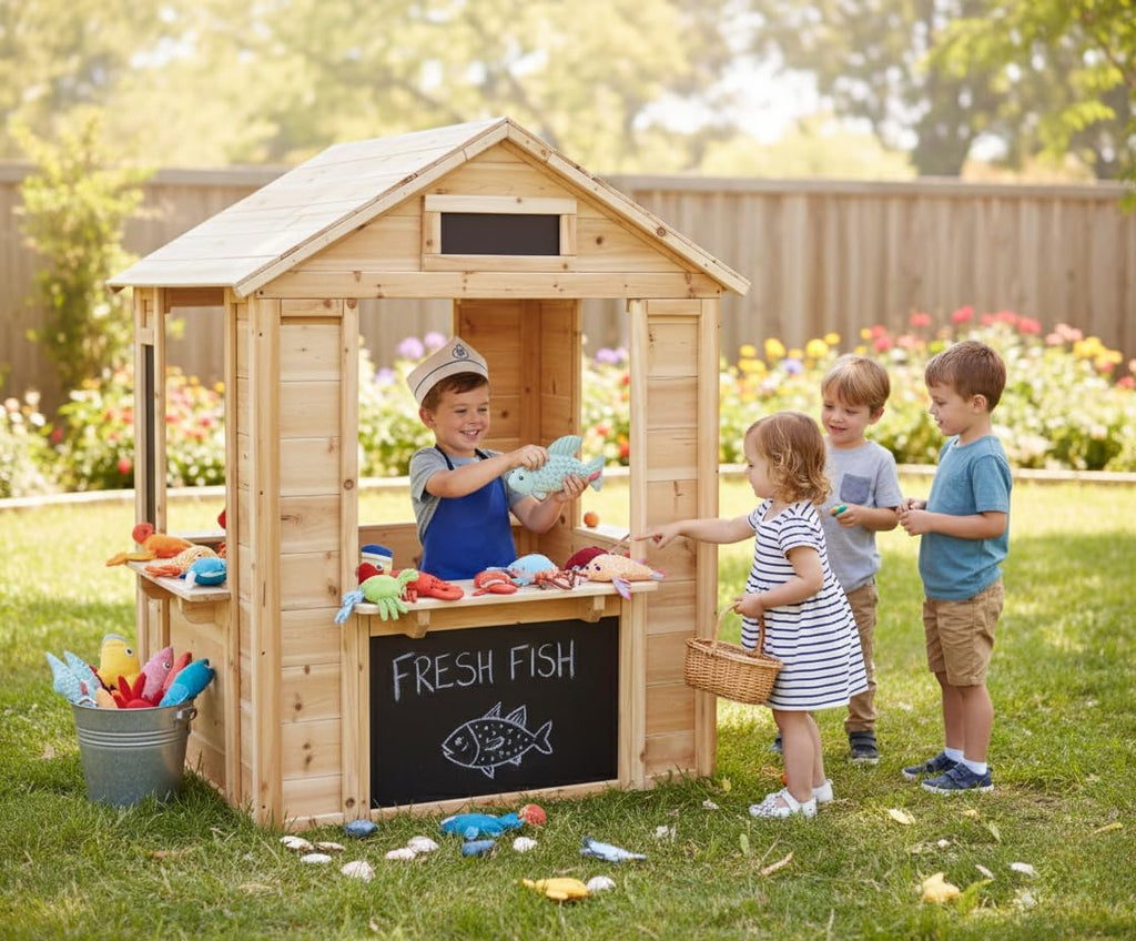Wooden Playhouse Café Shop