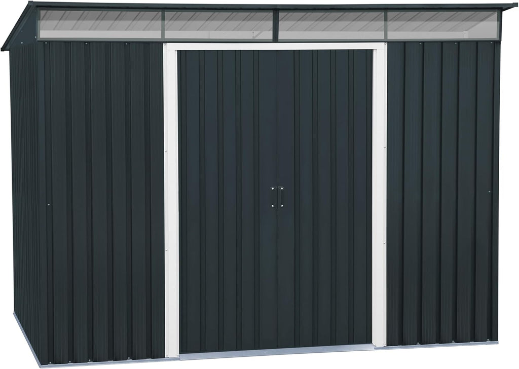 TOP Pent Roof Skylight 8 x 6 (4.86 m2) Metal Garden Shed