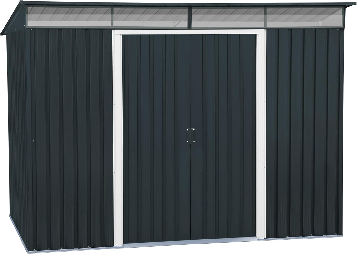 TOP Pent Roof Skylight 8 x 6 (4.86 m2) Metal Garden Shed