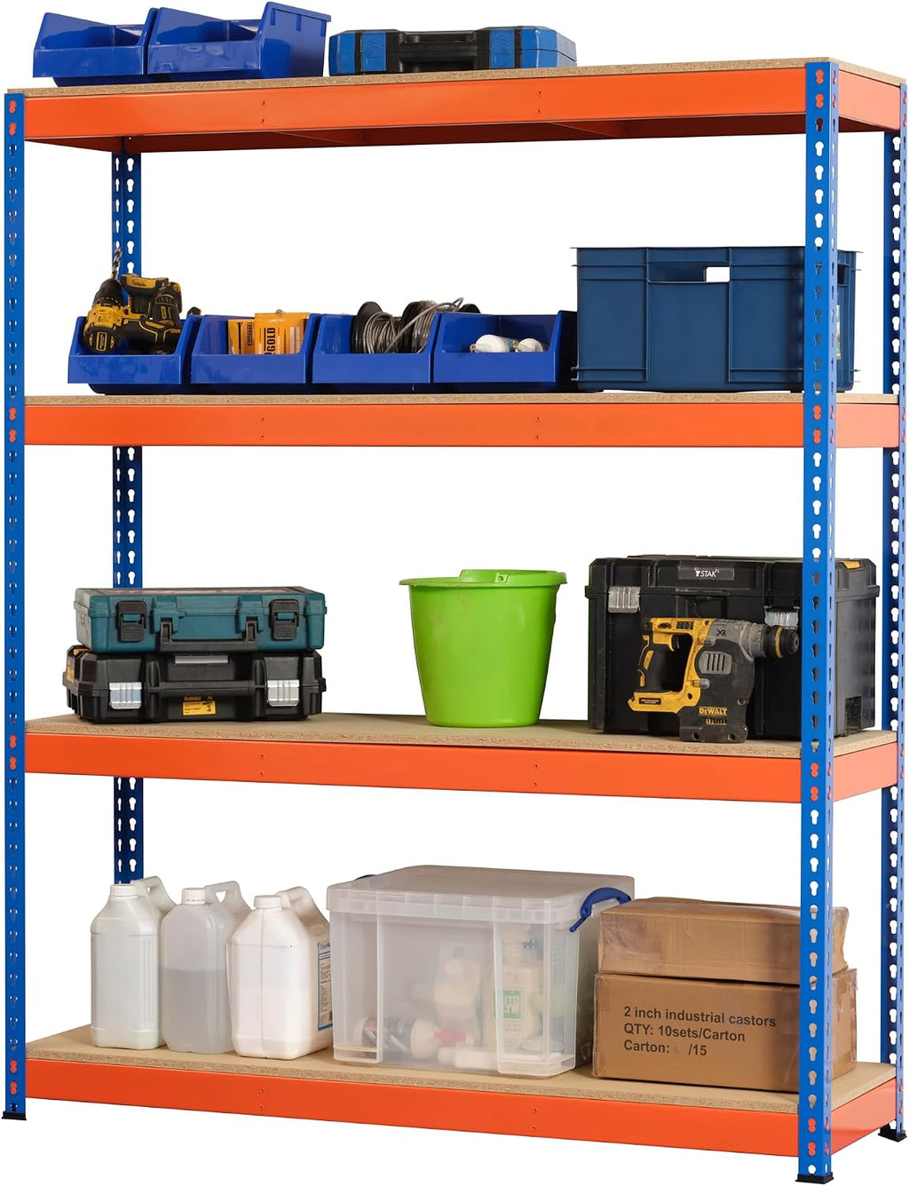Heavy Duty Industrial Garage Racking/Shelving Unit 400KG Per Shelf (1800mm H x 1200mm W x 600mm D)
