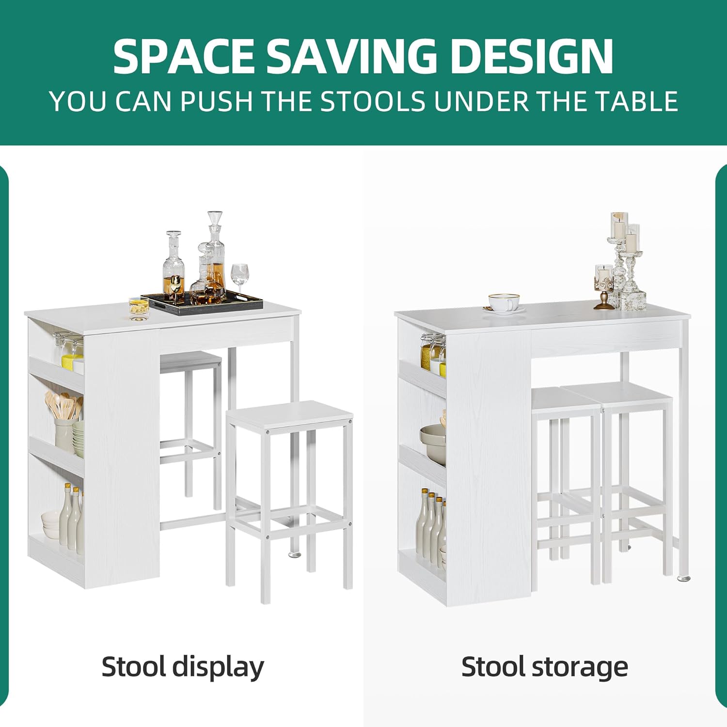 Table and Stools Set