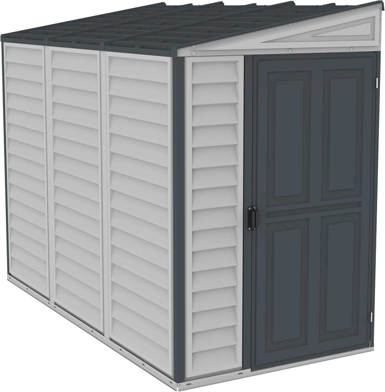 4 x 8 (2.95 m2) Plastic Garden Shed with Metal Foundation Kit