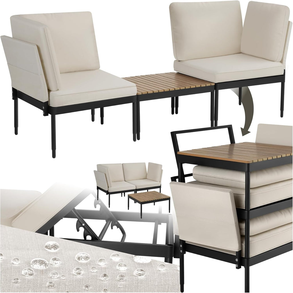 5-in-1 Garden Furniture Set with 3 Modules