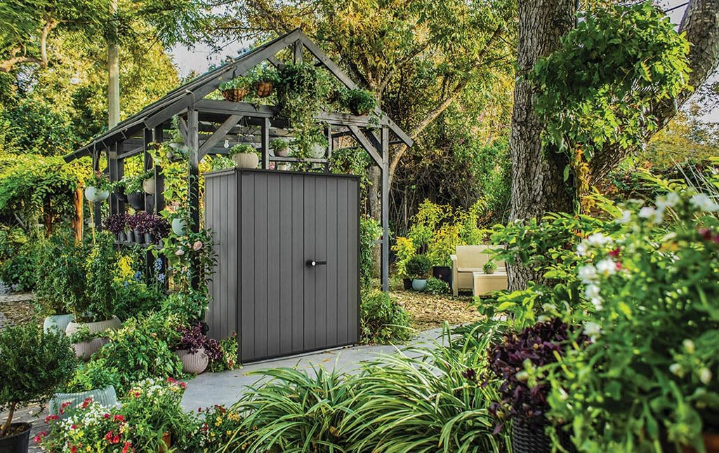 Garden Shed Alto 1400L Grey Storage Compartment Universal Shed