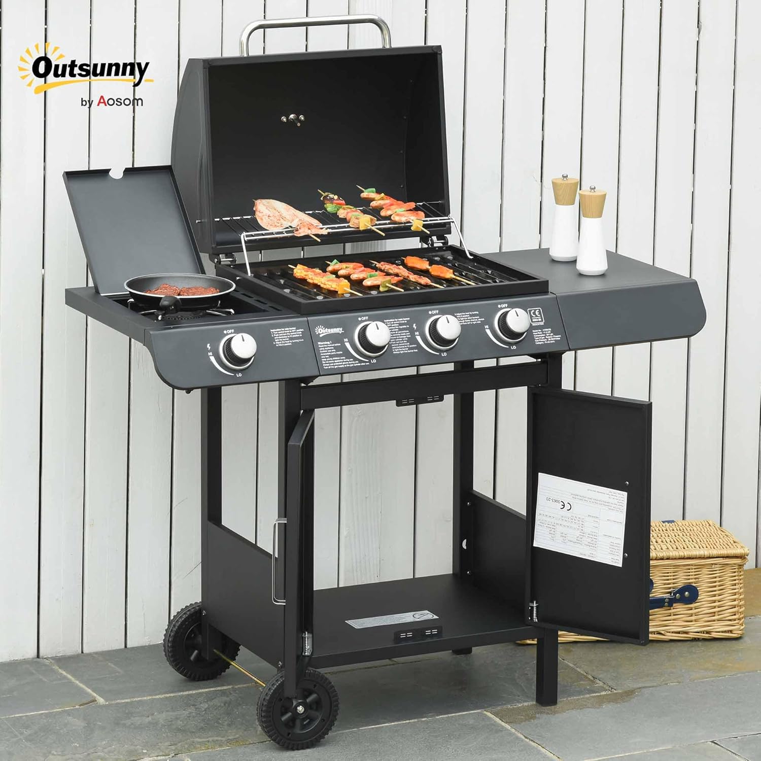 3+1 Burner Gas BBQ Grill