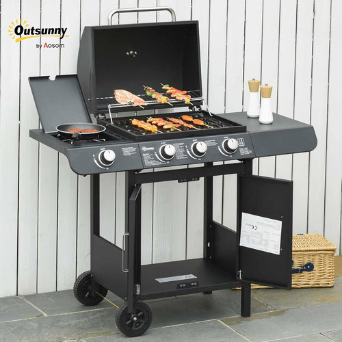 3+1 Burner Gas BBQ Grill