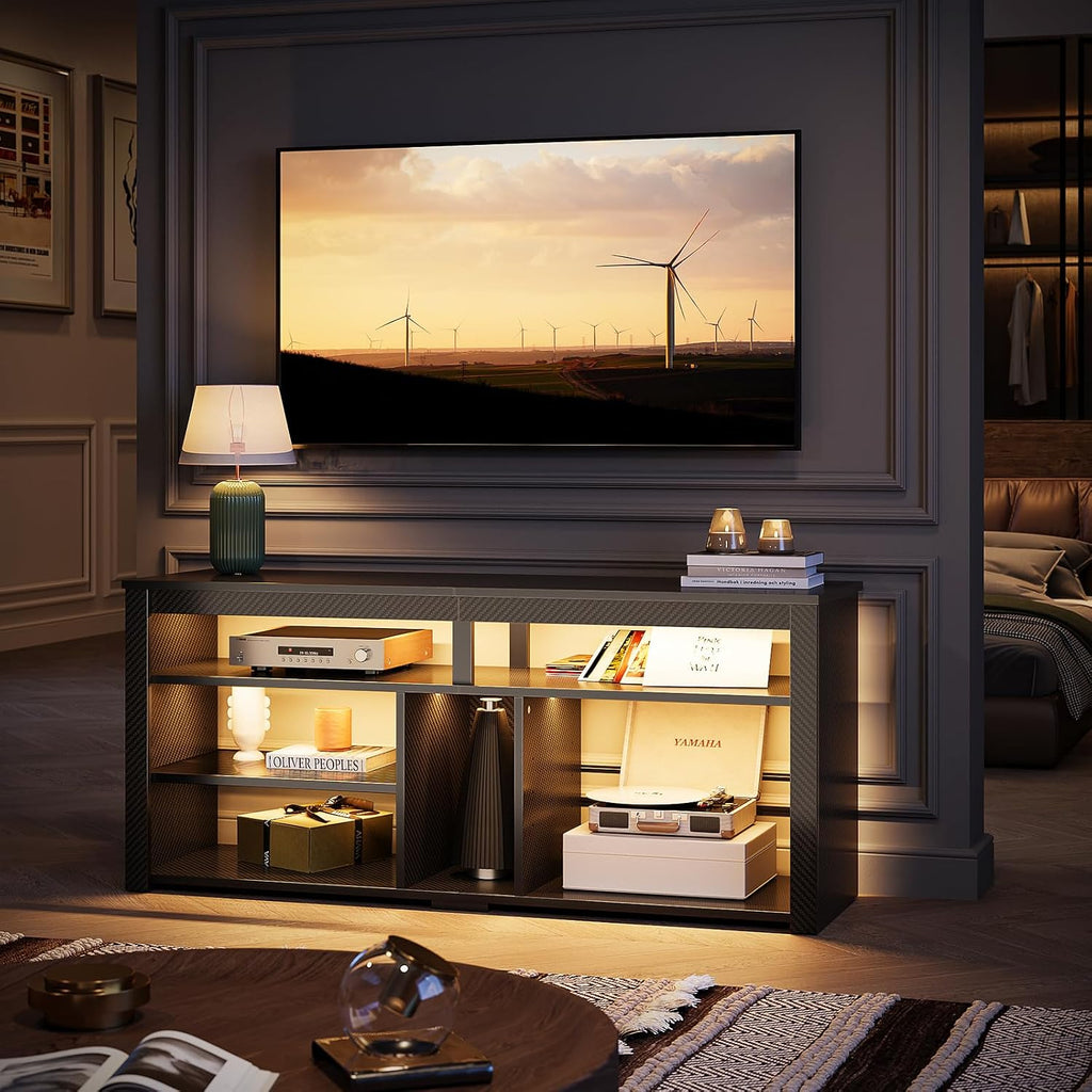 140CM LED TV Cabinet 55-65 Inch LED TV Stand with Storage for PS4/Xbox
