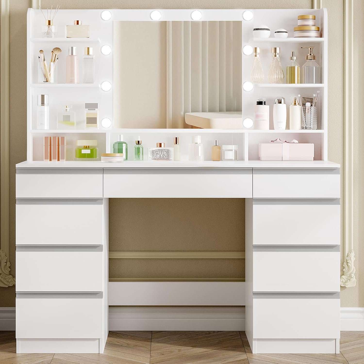 Dressing Table with Bulb Light