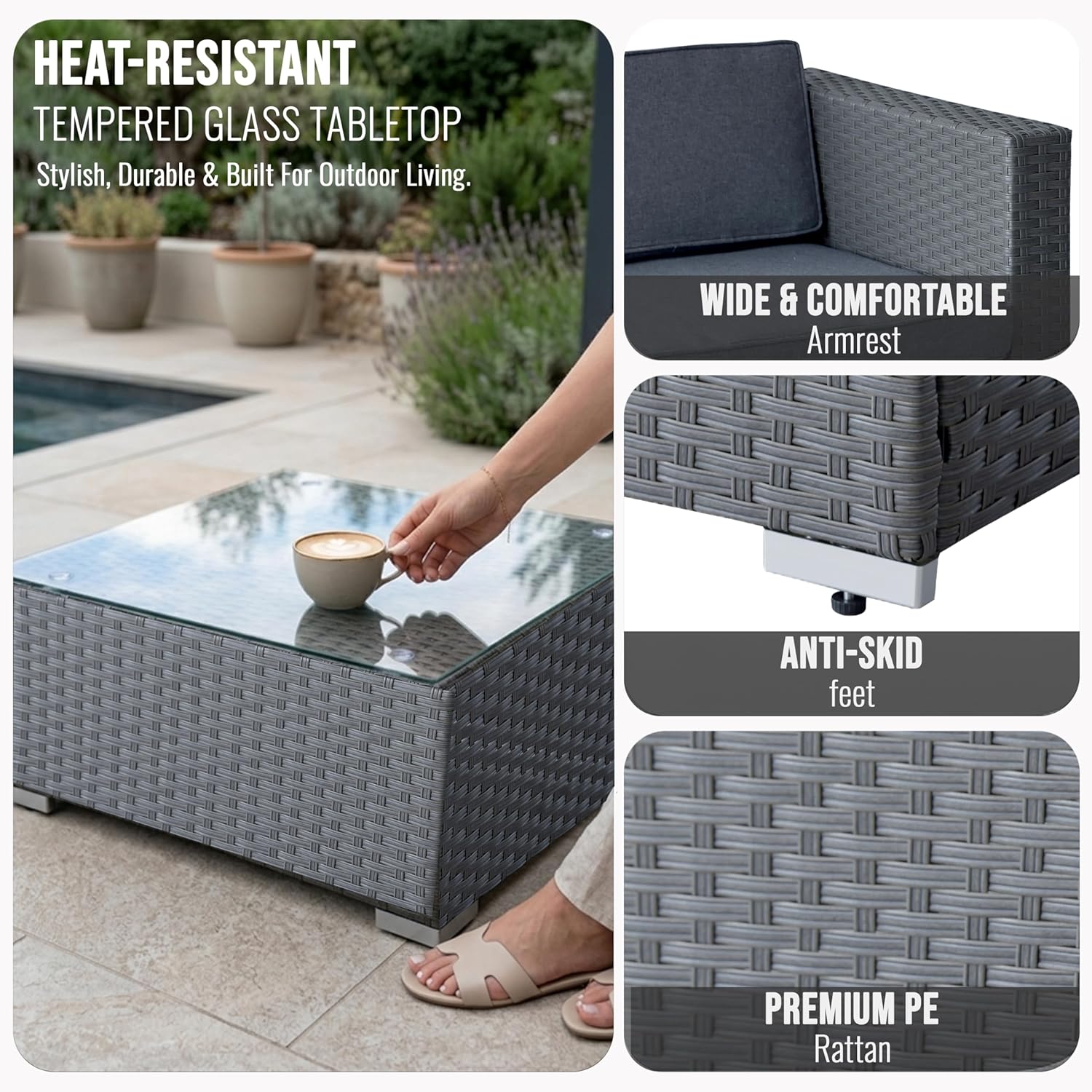 Nevada Rattan Garden Furniture Set