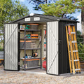 6 × 4ft Metal Garden Storage Shed