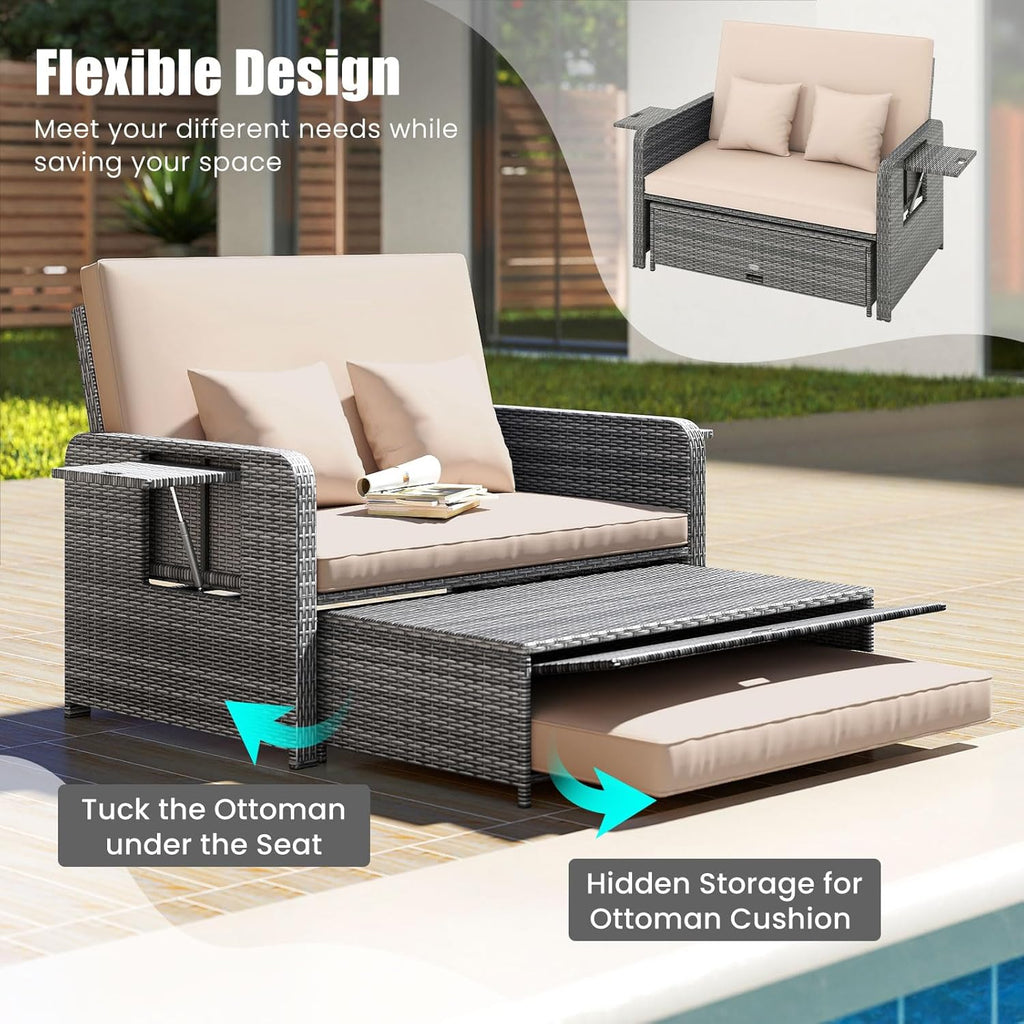 Garden Rattan Daybed