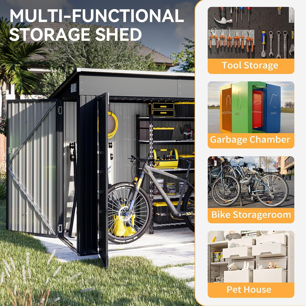 8 x 4ft Outdoor Storage Shed
