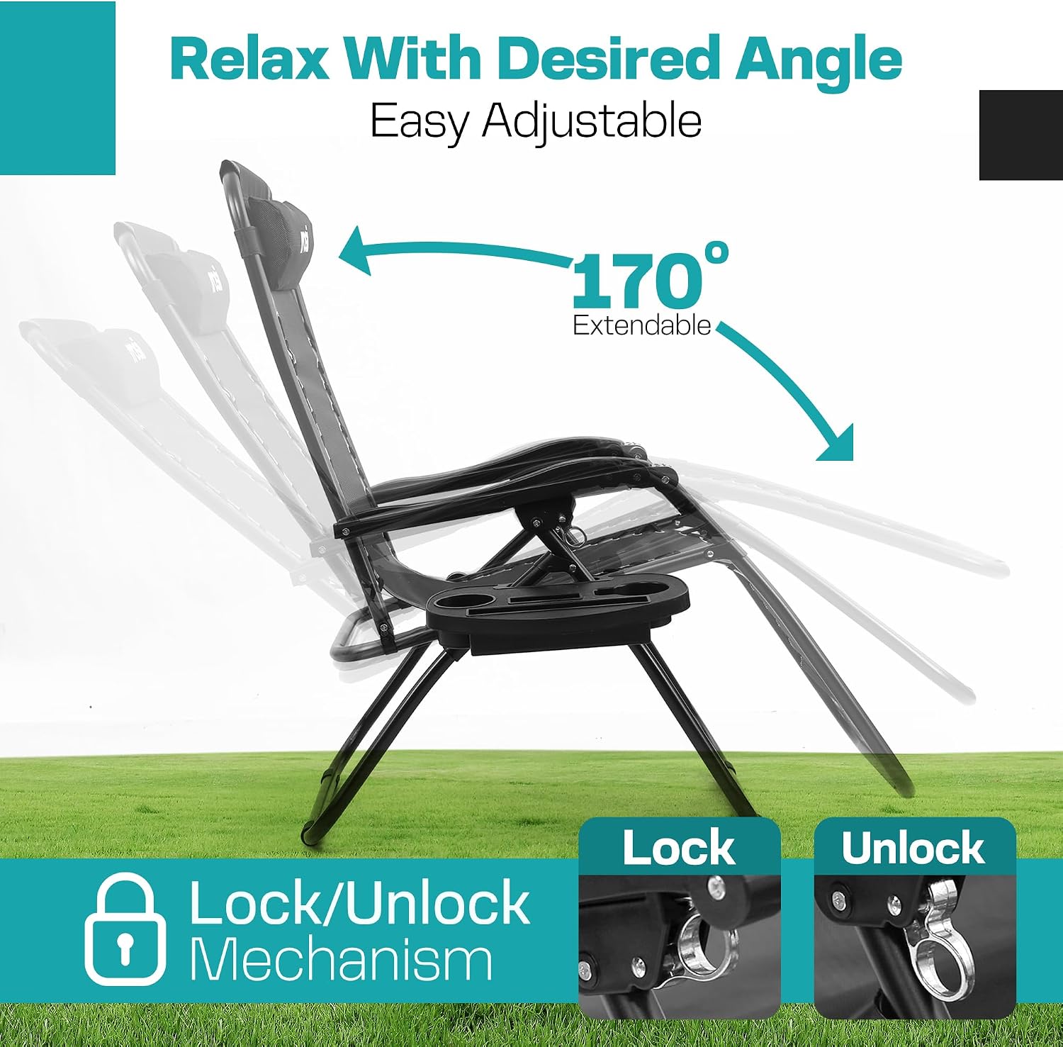 Sun Loungers For Garden Chairs Set of 2