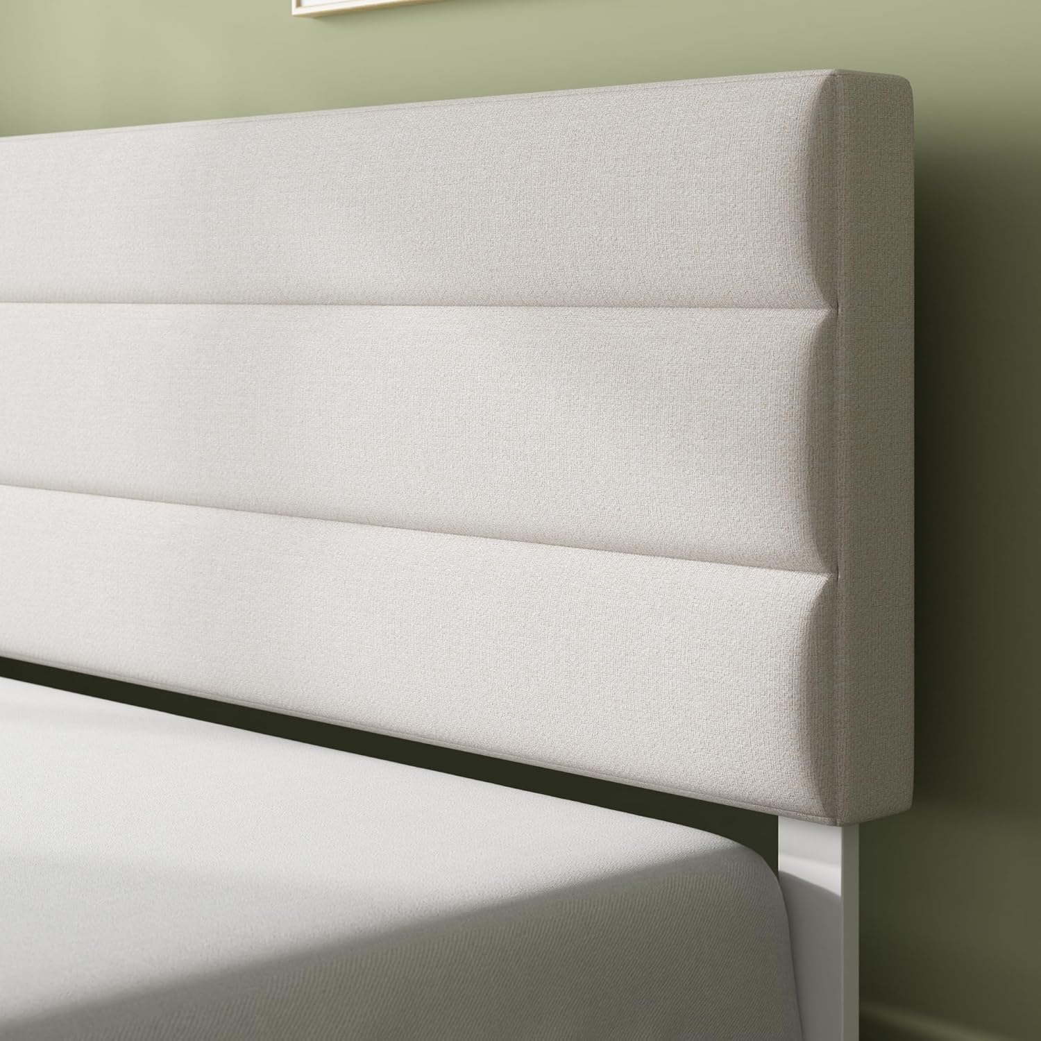 Double Upholstered Bed Frame with Headboard (135 x 190 cm)