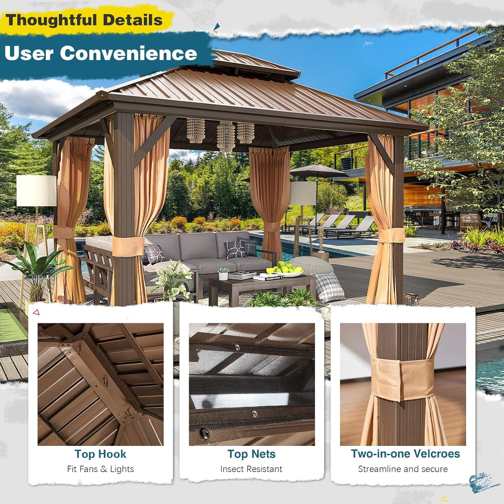 3x3.6M Hardtop Gazebo