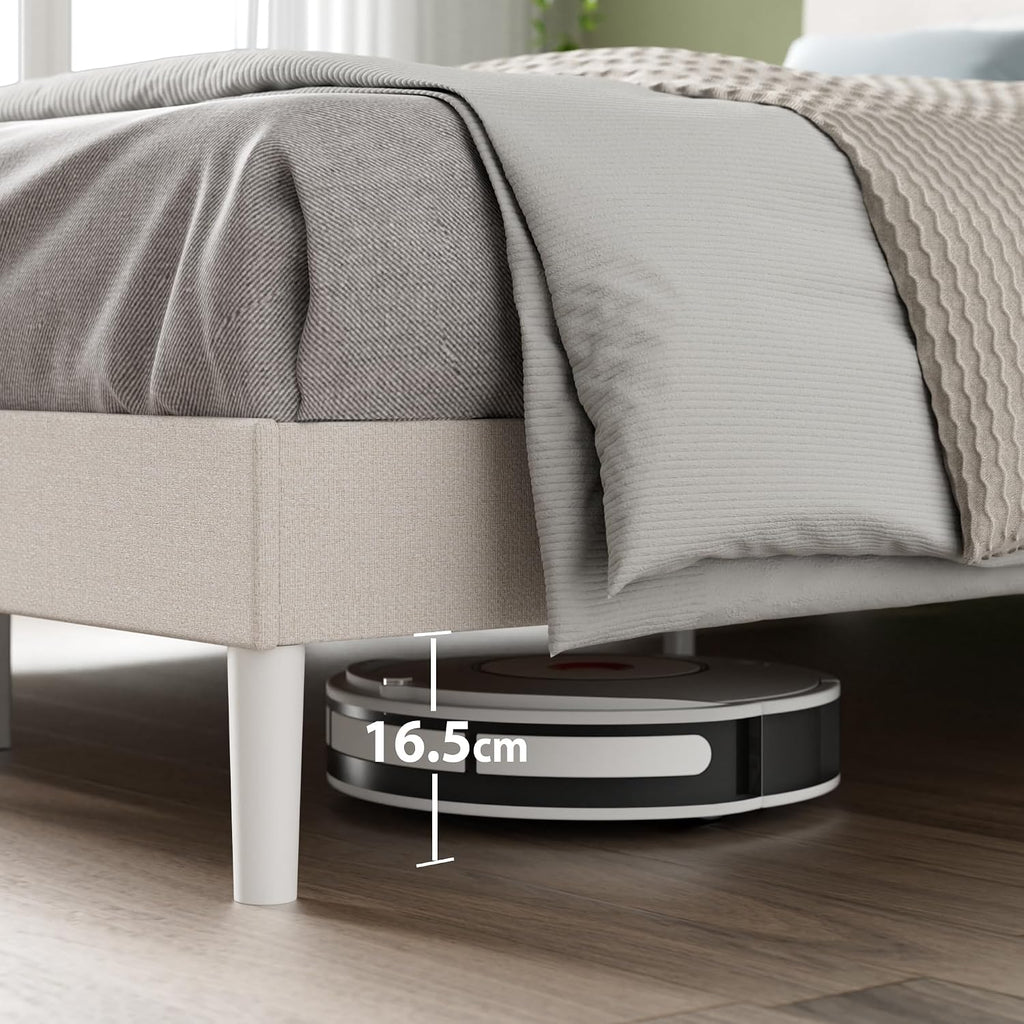 King Upholstered Bed Frame with Headboard (150 x 200 cm)