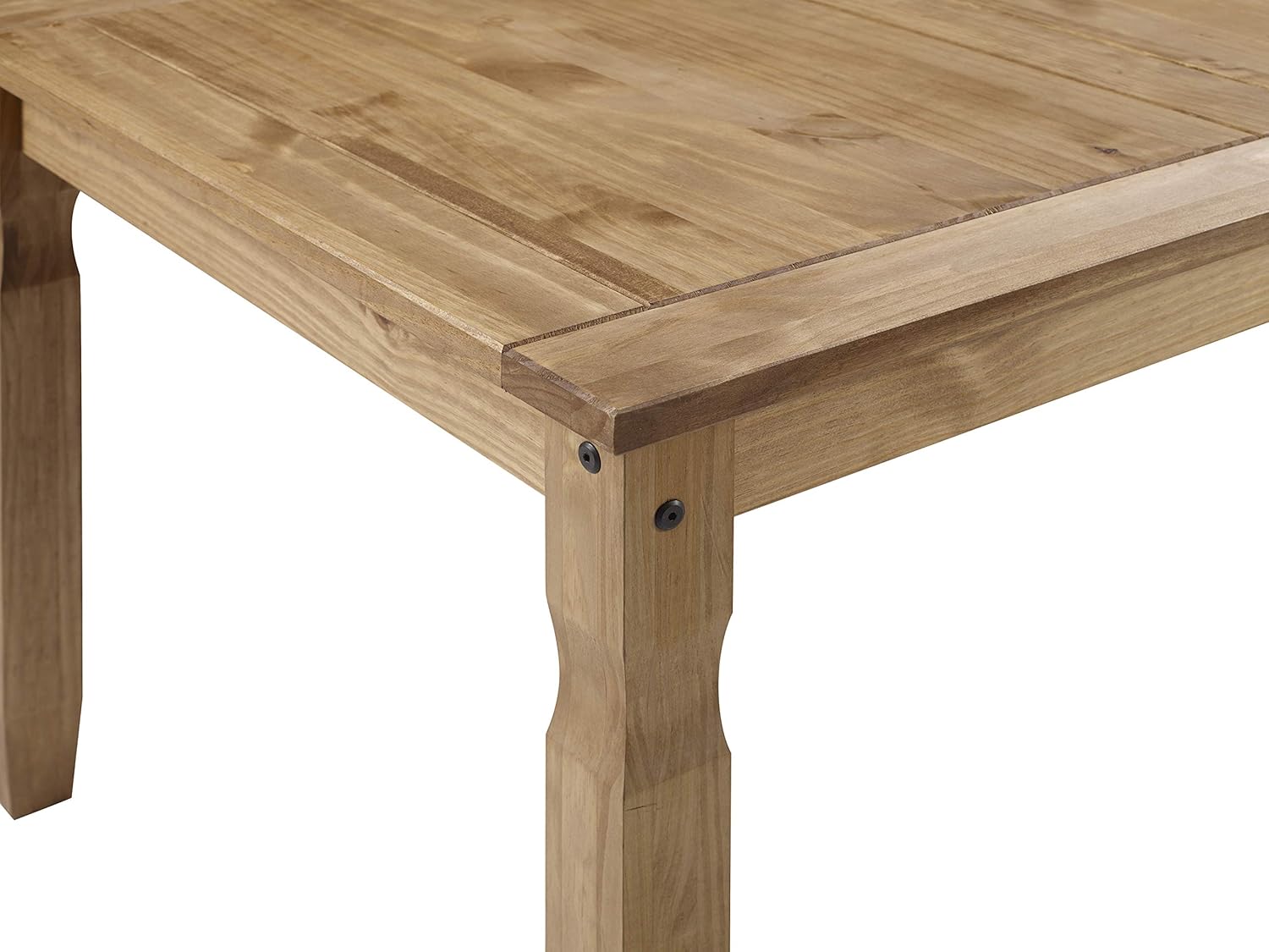 Corona Large Extending Dining Table &amp; 6 Chairs Set Solid Wood Pine Wooden Large Kitchen Mexican Style 76cm High 160/200cm Wide 91cm Deep