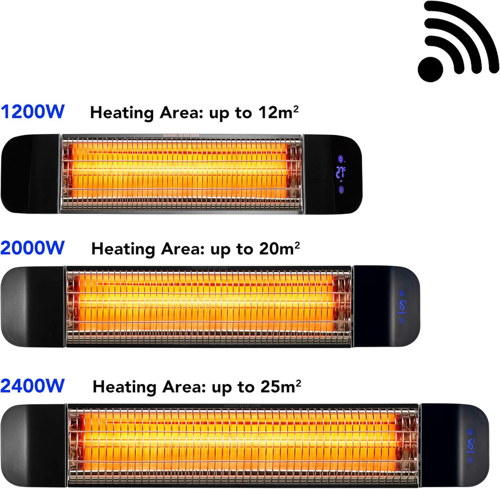 Patio Heater Wall Mounted 2000W