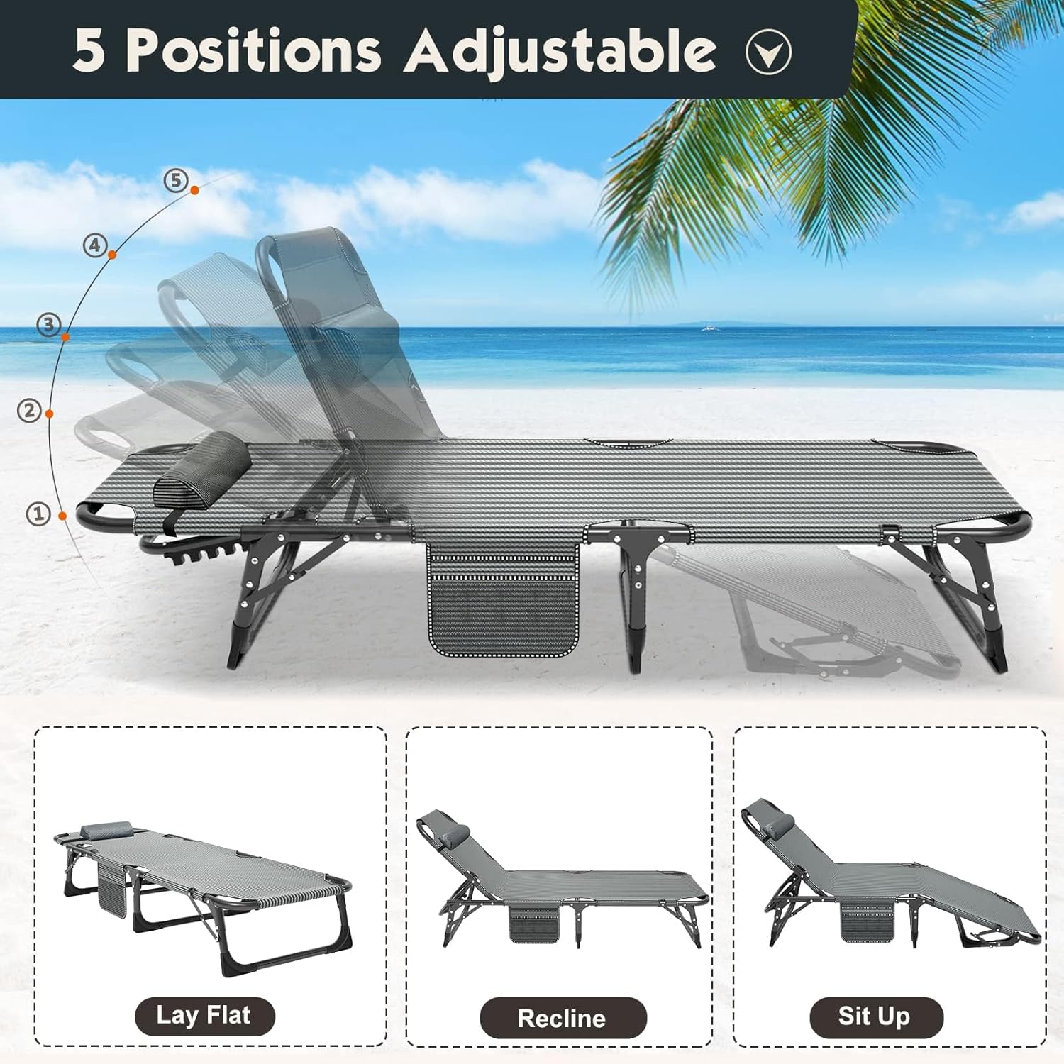 Sun Lounger for Garden