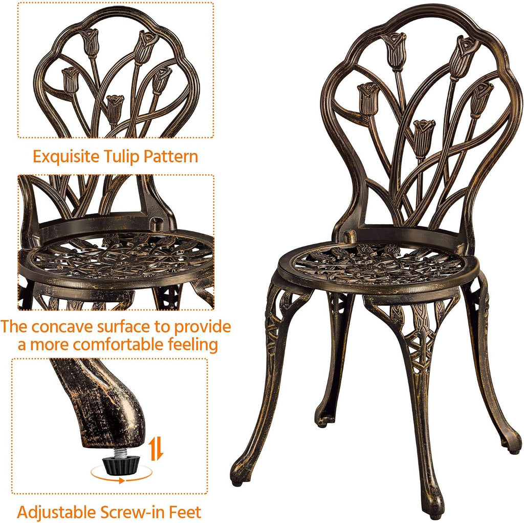 3 Piece Patio Bistro Set