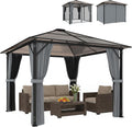3 x 3(m) Hardtop Gazebo Canopy with Polycarbonate Roof
