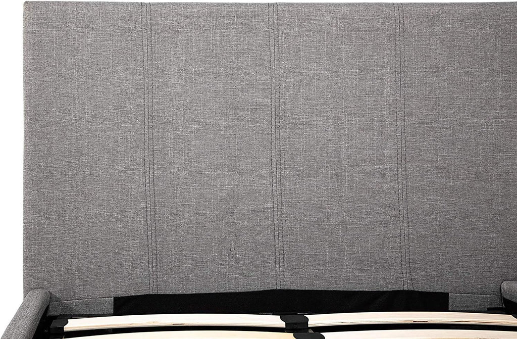 Double (4ft6) Grey Fabric Ottoman Storage Bed