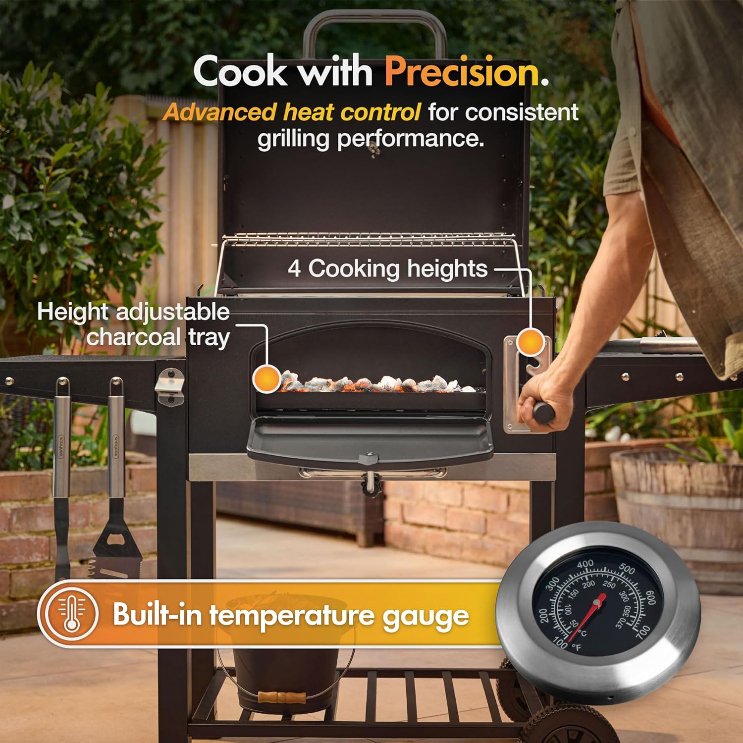 VonHaus Charcoal BBQ