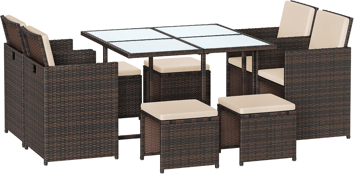 Garden Furniture Set Dining Table and Chairs