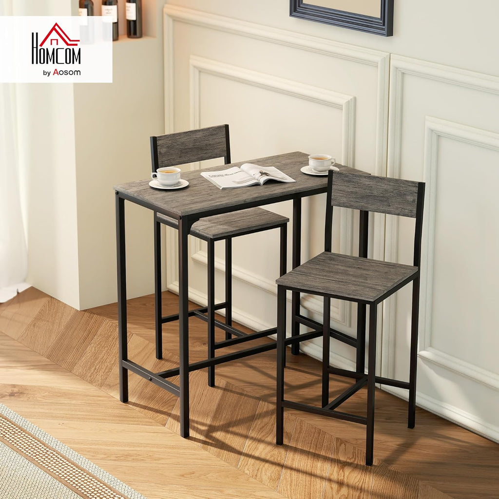 3-Piece Bar Table and Stools Set