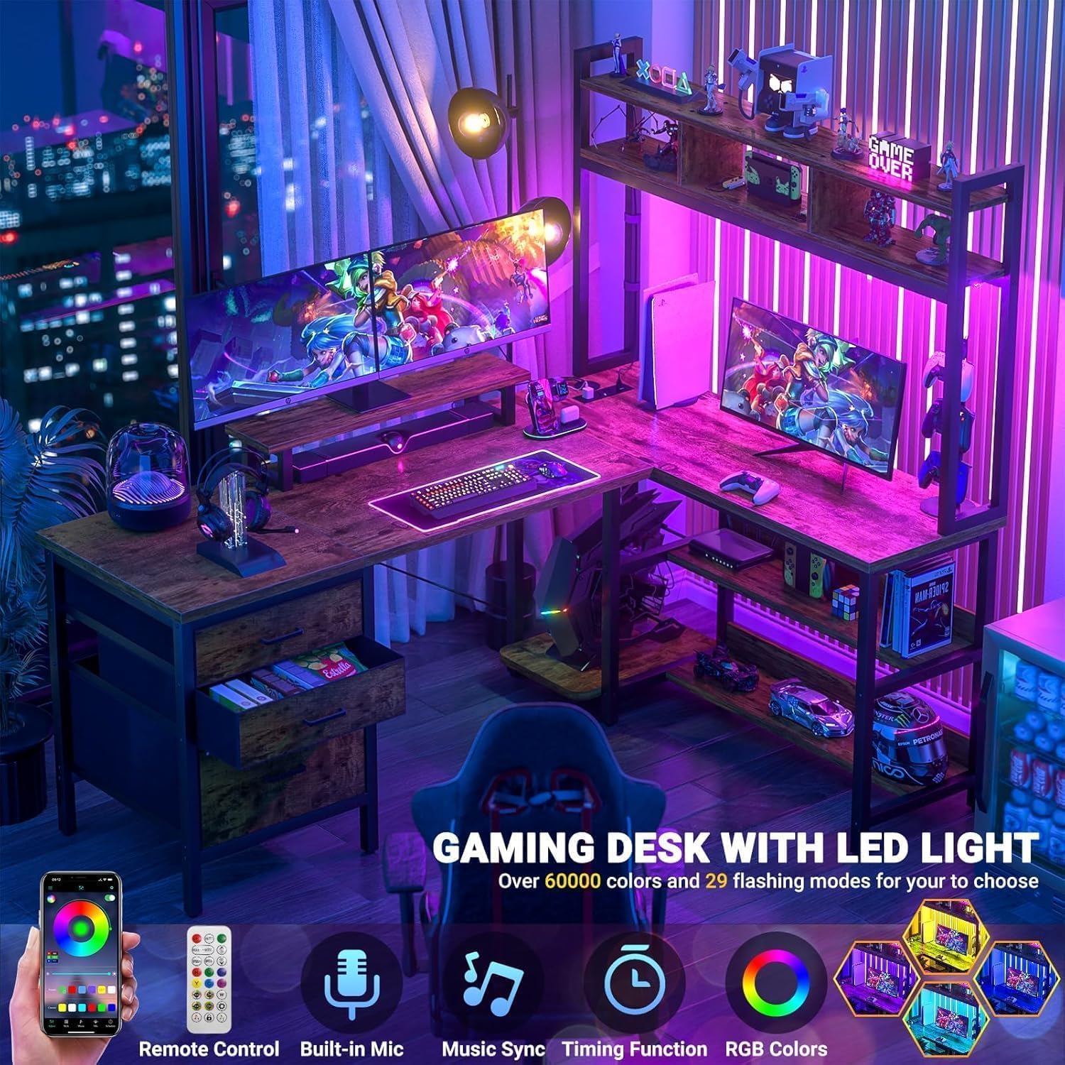 Desk with Hutch