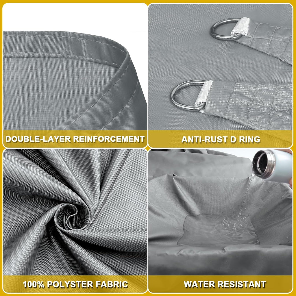 3m × 3m Waterproof Sun Shade Sail