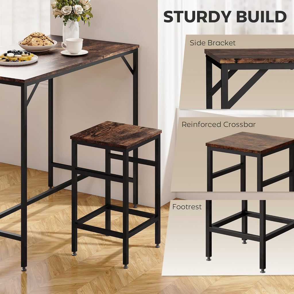 5-Piece Breakfast Bar Table and Stools Set