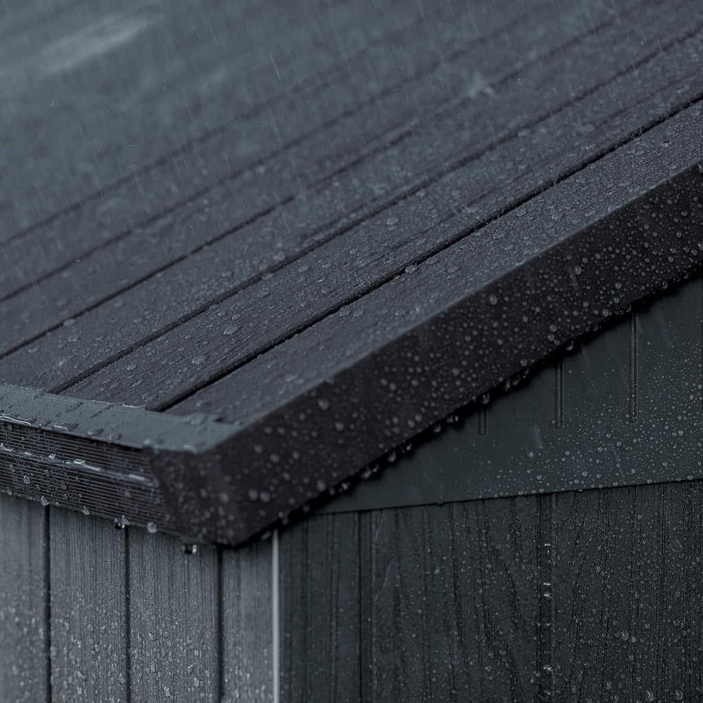 4x4 Outdoor Storage Shed - Grey
