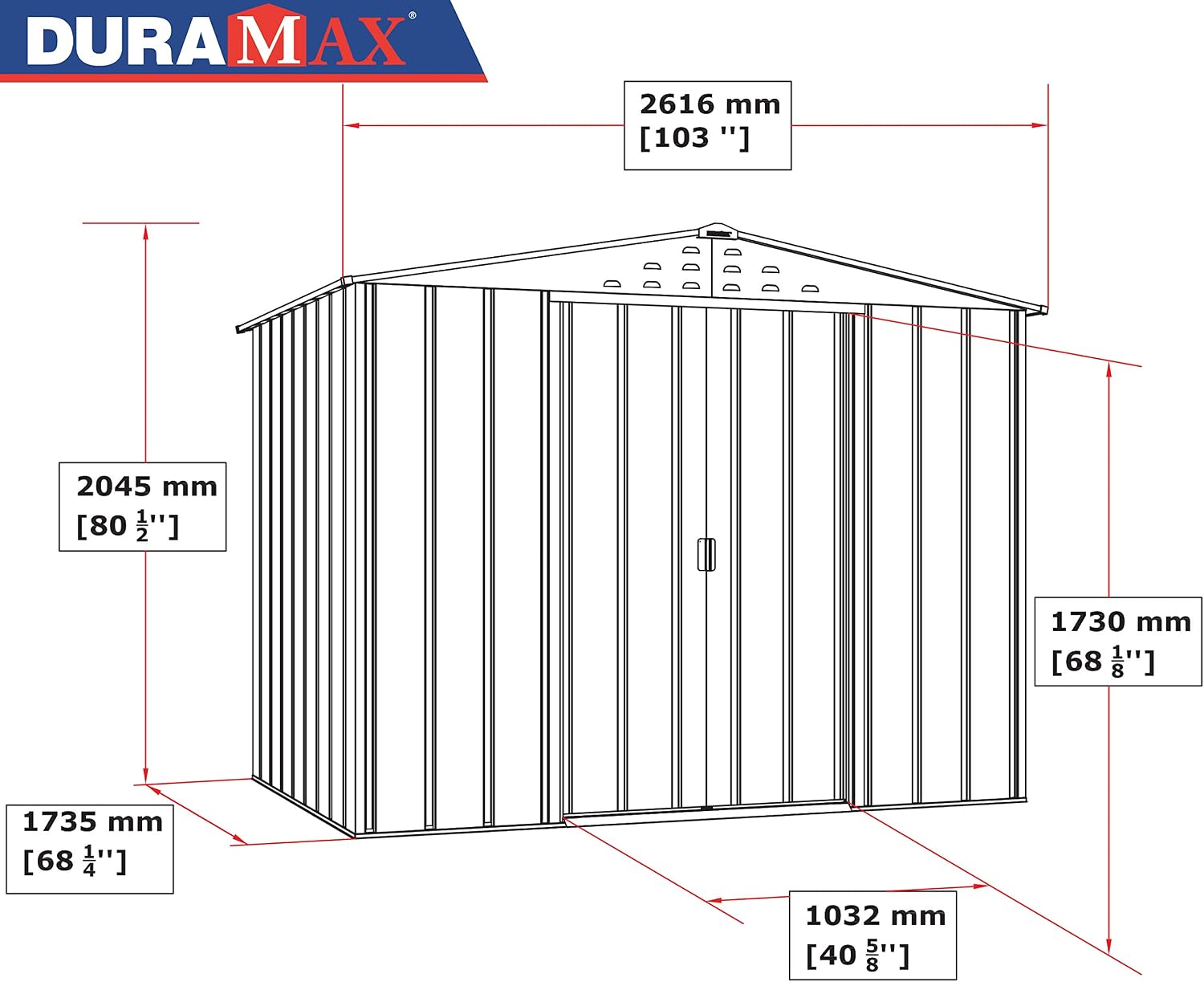 Top 8 x 6 Storage Room